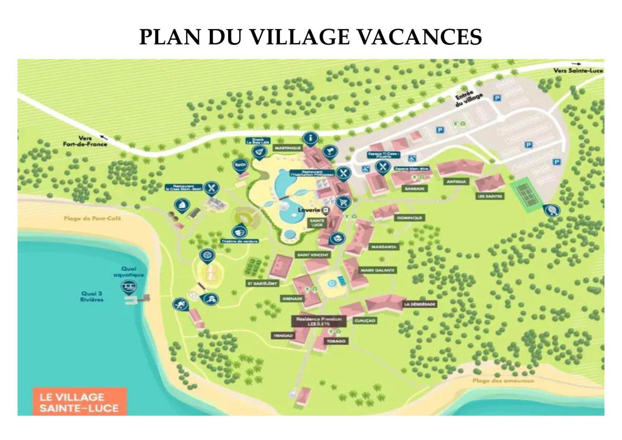 Dans Village Pierre & Vacances - 3 Pieces - Piscine, Plage - Vues Mer, Calme & Spacieux Sainte-Luce Ngoại thất bức ảnh